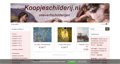 Desktop Screenshot of koopjeschilderij.nl