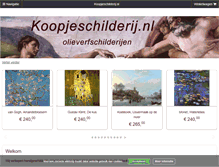 Tablet Screenshot of koopjeschilderij.nl